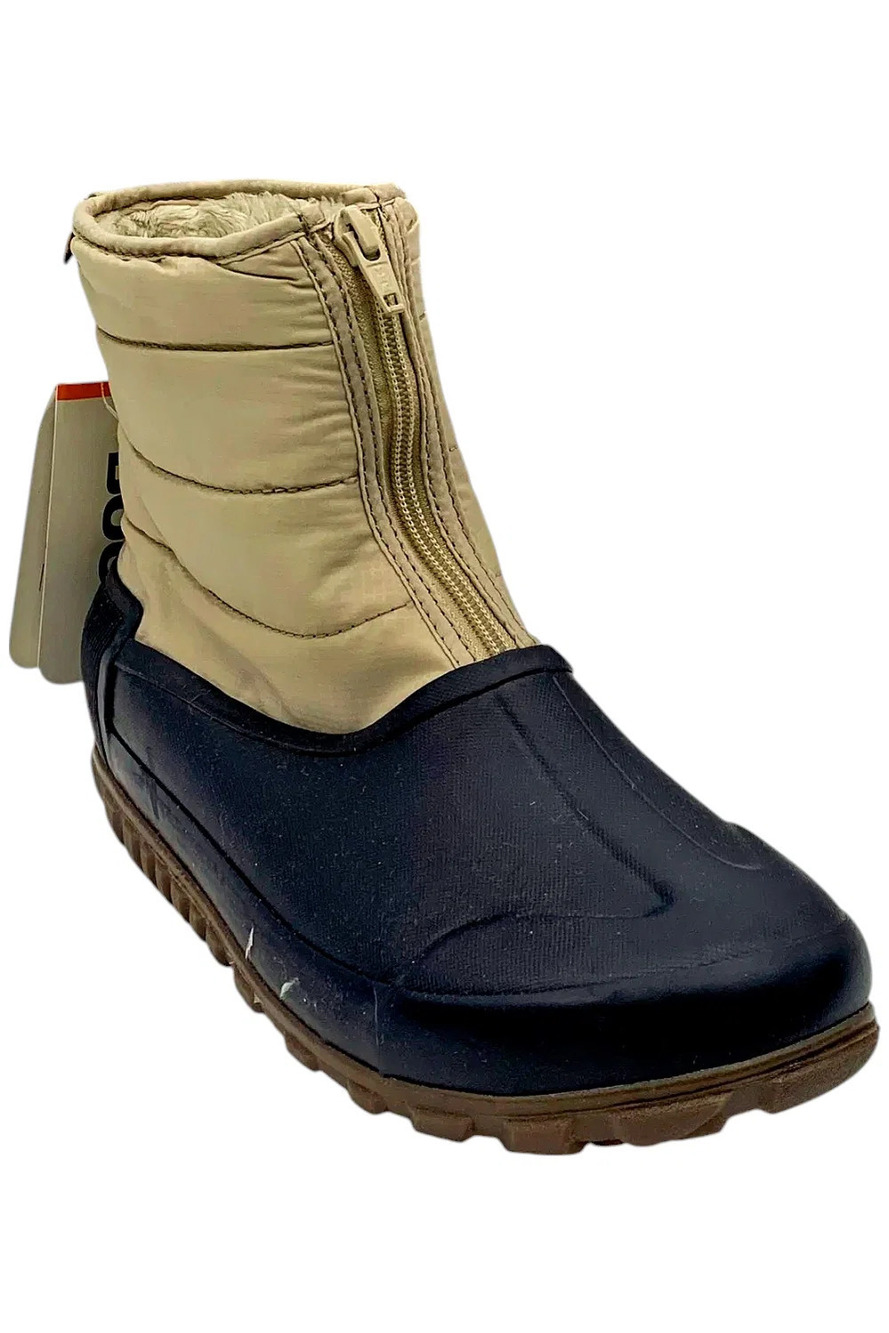 Bogs Womens Classic Casual Winter Zip Boot Snow Taupe Multi - Medium